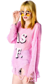 As If Lennon Sweater - Pink