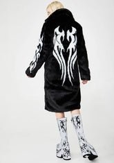Fallen Angel Faux Fur Coat