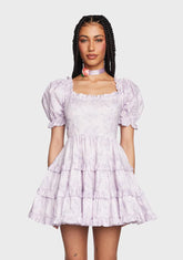 Wink For Me Babydoll Dress - Purple