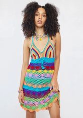 It’s Situational Crochet Mini Dress