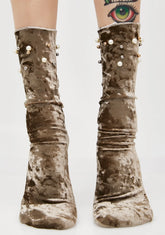 Velveteen Dream Embellished Socks