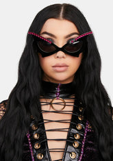 Pink Labyrinth Cat Eye Sunglasses