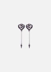 Witches Heart Drop Earrings