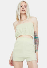 2 The Mall Smocked Gauze Short Set