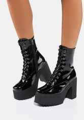 Patent Aura Platform Boots