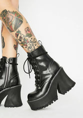 Dark Animal Behavior Platform Boots
