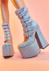 Last Act Platform Buckle Boots