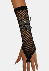 Worst Fears Fishnet Gloves
