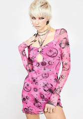 Watch Your Back Mini Dress