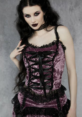 All Of Eternity Velvet Corset Top