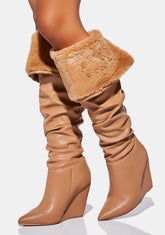 Camel Brooklyn Baby Knee High Boots