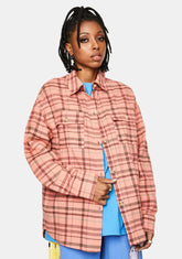 Peach Flannel Jacket