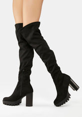 Shook Ones Knee High Boots