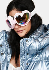 Baby Pink Heart Goggles