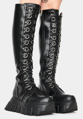 Shadows Knee High Platform Boots