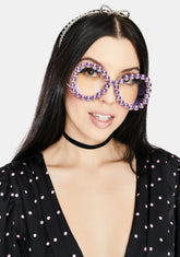 Magic Selfie Ready Beaded Frame Sunglasses