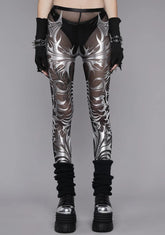 Chrome Ill Fated Love Mesh Leggings