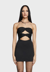 Too Aware Mini Dress - Black