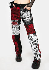 Hellfire Fury Printed Jeans