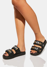 Black 222 Banda Aster 4 Sandals