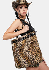 Jungle Palace Leopard Tote Bag