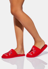 Red Sleepover II Slippers