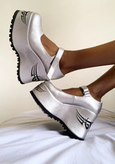 Heart It Races Platform Mary Janes