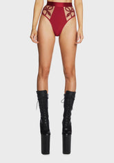 Red Medusa High Waisted Panties
