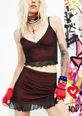 Unholy Expression Skirt Set