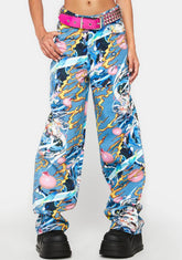 Anime Print Jeans
