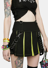 Toxic Last Second Chance Pleated Skirt
