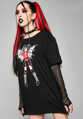 Miss Misery Layered Graphic Tee