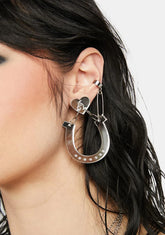 Lucky In Love Horseshoe Earrings