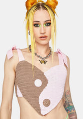 Yin Yang Crochet Cami
