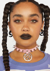 Baby Cast Your Curse Studded Choker