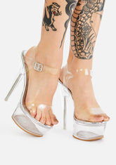 Croix Clear Platform Heels