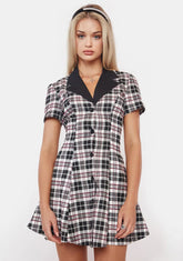 Wine You Don't Exist Plaid Dress