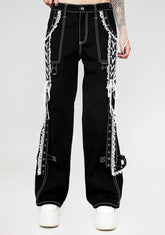 Lace Dark Street Pants