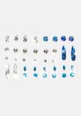 Electric Blue Iridescent Body Gems