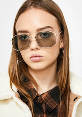 Shady Intentions Aviator Sunglasses