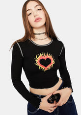 String The Lights Flame Heart Tee