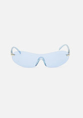 Blue 2000s Shield Sunglasses