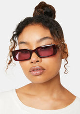 Cherry Supernova Rectangle Sunglasses