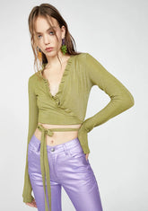 Don't Hold Your Breath Wrap Top