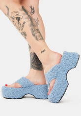 Blue Motor Flip Flops