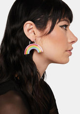 Lucky Strike Rainbow Earrings