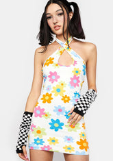 Ivory Bouncing Back Floral Mini Dress