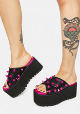 Hottie Leave Me Alone Studded Sandals