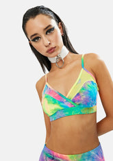 Under The Sun Mesh Inset Sports Bra