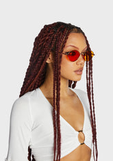 Cruisin' The Block Oval Sunglasses - Orange